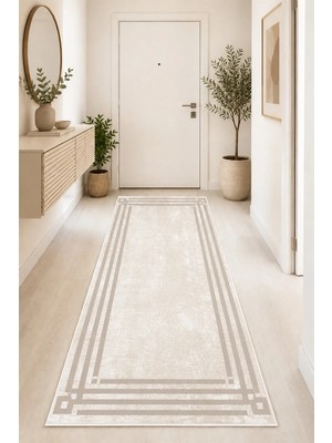 Aymira Home Dijital Baskı Dört Mevsim Kaymaz Taban Yıkanabilir Kesme Koridor Mutfak Oda Yolluk Halı