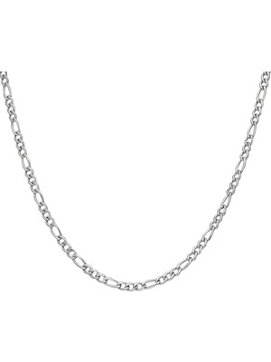 Chavin Figaro Model Yassı Çelik Erkek Zincir 70 cm 3 mm Uzunlukta Şık Tasarım