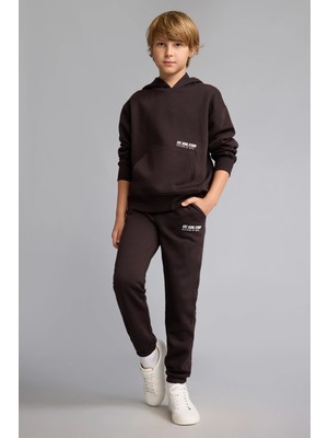 DeFacto Jogger Fit Esnek Bel Rahat Kalıp Lastikli Paça Pantolon Erkek Çocuk H9685A826WN