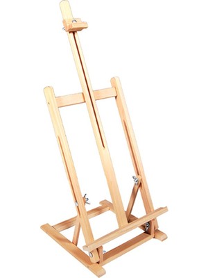 Eren Masaüstü Şövale 77x32 cm Doğal Renk Kayın Ağacından Verniksiz