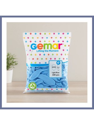 Bezos Açık Mavi 10 Inç (26 Cm) Latex Balon - 100 Adet Dlra