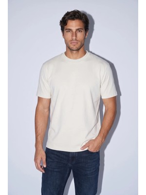 Jean Store 6226 0 Yaka Fırçalı 2 Iplik  Tshirt