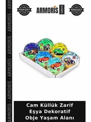 Armoris Cam Küllük Zarif Eşya Dekoratif Obje Yaşam Alanı