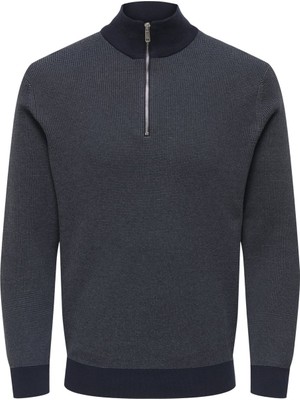 Only & Sons Onsphılıp Ls Zıp Hıgh Neck Knıt