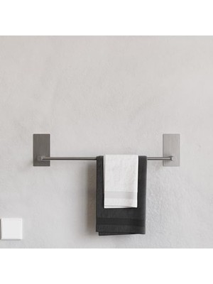 Odea Paslanmaz Çelik Havlu Askısı, Yapışkanlı Montaj, 45 cm Uzunluk