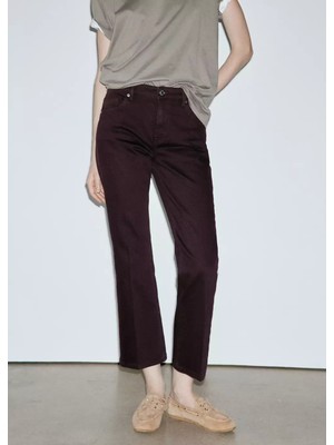 Mango Sienna Flare Crop Jean Pantolon