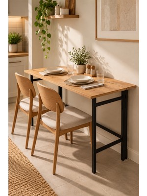 Forada Home & Style Katlanır Çok Amaçlı Yemek ve Çalışma Masası – Beyaz (120X61 Cm)
