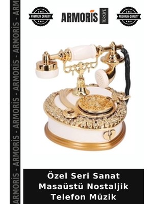Armoris Özel Seri Sanat Masaüstü Nostaljik Telefon Müzik