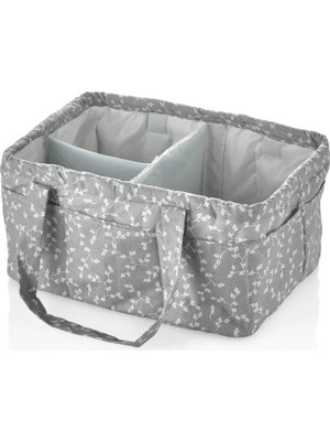 Ny Joy Katlamalı Anne & Bebek Organizer 795 Gri Çiçek