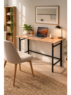 Forada Home & Style Katlanır Çok Amaçlı Yemek ve Çalışma Masası – Atlantik Çam (120X61 Cm)