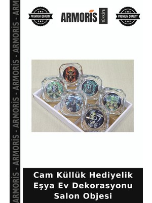 Armoris Cam Küllük Hediyelik Eşya Ev Dekorasyonu Salon Objesi