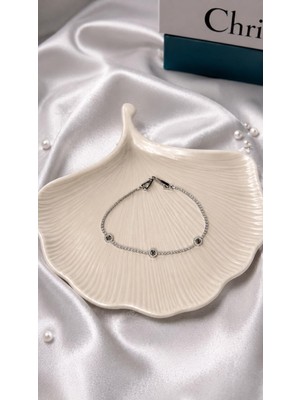 Yeline Aksesuar Zirkon Taşlı Minimal Bileklik