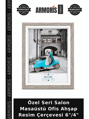 Armoris Özel Seri Salon Masaüstü Ofis Ahşap Resim Çerçevesi 6"/4"