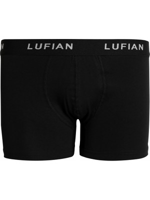 Lufian Dany Erkek Pamuklu Boxer Siyah