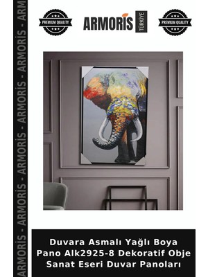 Armoris Duvara Asmalı Yağlı Boya Pano ALK2925-8 Dekoratif Obje Sanat Eseri Duvar Panoları