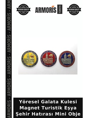 Armoris Yöresel Galata Kulesi Magnet Turistik Eşya Şehir Hatırası Mini Obje