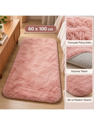 Yelay Home Royal Peluş Paspas 60X100 cm – Yumuşak Dokulu, Kaymaz Tabanlı, Dekoratif Halı