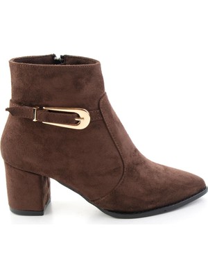 Bambi Kahve Süet  Kadın Bot & Bootie K02233050472