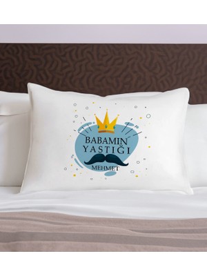 Bk Gift Kişiye Özel Baba Temalı Pamuklu Yastık Kılıfı-4 50X70CM, Babaya Hediye, Babalar Günü Hediyeleri