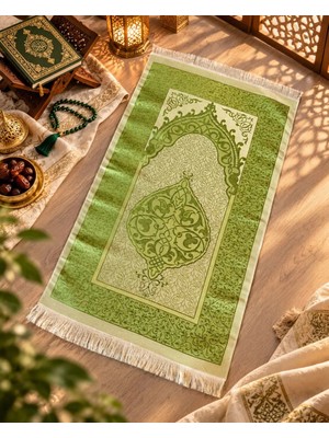 Desenli Saçaklı Hediyelik Bohçalık Tafta Osmanlı Seccade