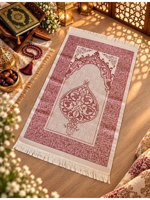 Desenli Saçaklı Hediyelik Bohçalık Tafta Osmanlı Seccade