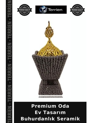 Terrien Premium Oda Ev Tasarım Buhurdanlık Seramik