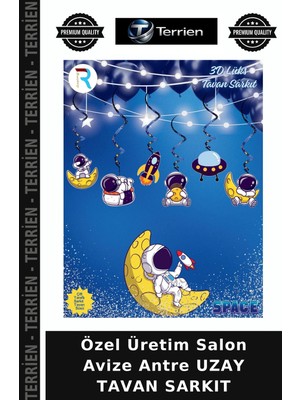 Terrien Özel Üretim Salon Avize Antre Uzay Tavan Sarkıt