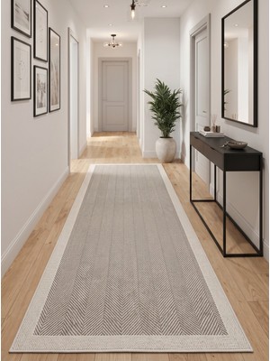 Dekoset Home Sisal Halı- Bej-Krem Hol Koridor Halısı- Kaymaz Taban- Yıkanabilir Kilim Halı Yolluk