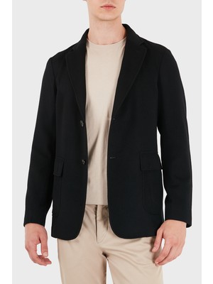 Emporio Armani Fermuarlı Iç Astarlı Yün ve Kaşmir Karışımlı Blazer Ceket Erkek Ceket EM006670 AF17835 UC001