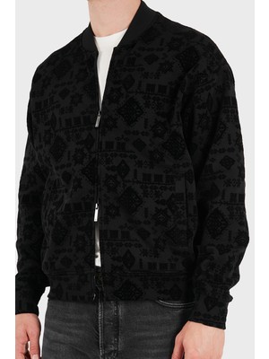 Emporio Armani Logolu Pamuklu Regular Fit Fermuarlı Sweat Erkek Sweat EM006881 AF10013 FC377