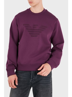 Emporio Armani Logolu Pamuklu Regular Fit Bisiklet Yaka Sweat Erkek Sweat EM006841 AF10013 MA174