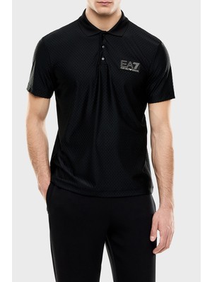 Ea7 Logolu Pamuklu Regular Fit Düğmeli Polo Erkek Polo 7M002256 AF26529 UC001
