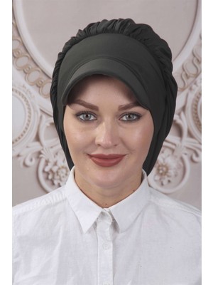 Mestore Dökümlü Şapka Tasarım  Haki