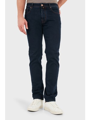Jacob Cohen Pamuklu Slim Fit Normal Bel Dar Paça Jeans Erkek Kot Pantolon Jum QE004 S3624 030 R2 100D