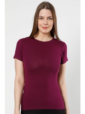 Mestore Moda Çizgi Bayan Kısa Kol Body 232M