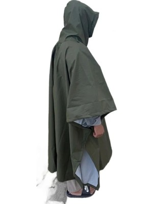  tactical yağmurluk panço haki