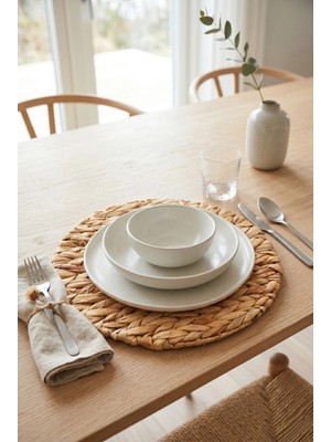 Avantage Home Anastasia - 4 Adet Pinterest Model Kalın Muz Hasırı Örgü Amerikan Sofra Servis, Sunum Supla