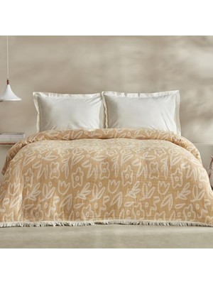 Odea Karaca Home Bouquet Çift Kişilik Müslin Pike Sarı