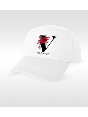 BK Gift Kişiye Özel V Harfli Şapka (Model 1)