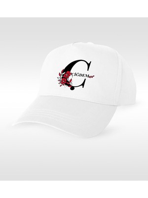 BK Gift Kişiye Özel Ç Harfli Şapka (Model 1)
