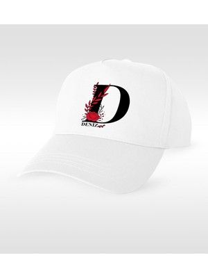 BK Gift Kişiye Özel D Harfli Şapka (Model 1)