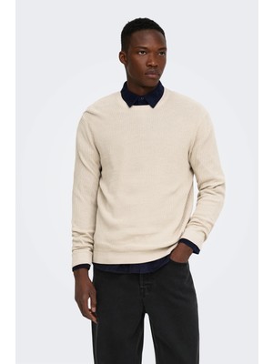 Only & Sons Onstobi Regular Fit Bisiklet Yaka Kazak Erkek Kazak 22036556