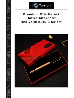 Terrien Premium Ofis Gereci Hatıra Alternatif Hediyelik Kutulu Kalem