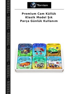 Terrien Premium Cam Küllük Klasik Model Şık Parça Günlük Kullanım