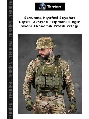 Terrien Savunma Kıyafeti Seyahat Giysisi Aksiyon Ekipmanı Single Sword Ekonomik Pratik Yeleği