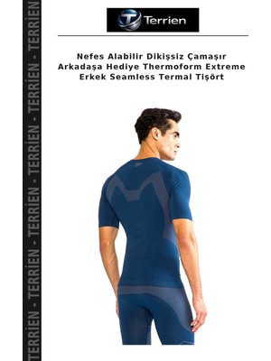 Terrien Nefes Alabilir Dikişsiz Çamaşır Arkadaşa Hediye Thermoform Extreme Erkek Seamless Termal Tişört