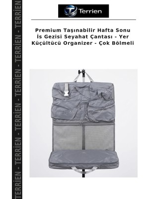 Terrien Premium Taşınabilir Hafta Sonu Is Gezisi Seyahat Çantası - Yer Küçültücü Organizer - Çok Bölmeli