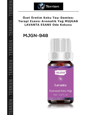 Terrien Özel Üretim Koku Taşı Damlası Terapi Esansı Aromatik Yağ Mujgan Lavanta Esans Oda Kokusu