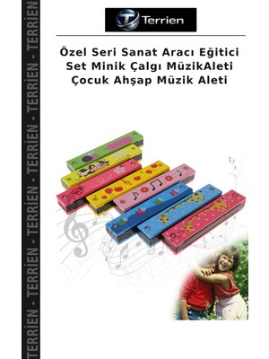 Terrien Özel Seri Sanat Aracı Eğitici Set Minik Çalgı Müzikaleti Çocuk Ahşap Müzik Aleti