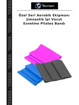 Terrien Özel Seri Aerobik Ekipmanı Jimnastik Ipi Vücut Esnetme Pilates Bandı